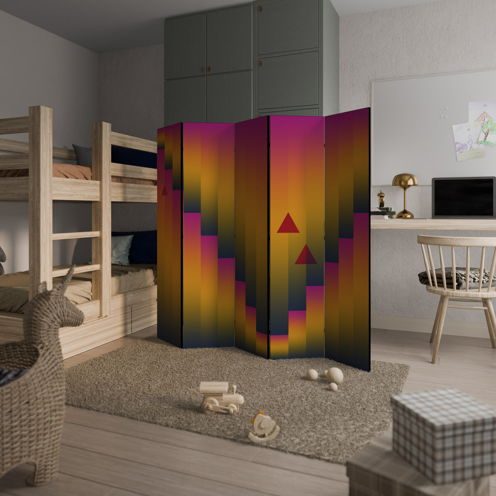 GOLDEN FADE 5dílný paraván