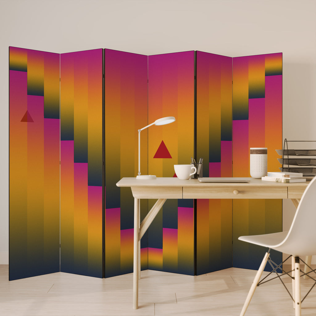 GOLDEN FADE 6-Panel Room Divider