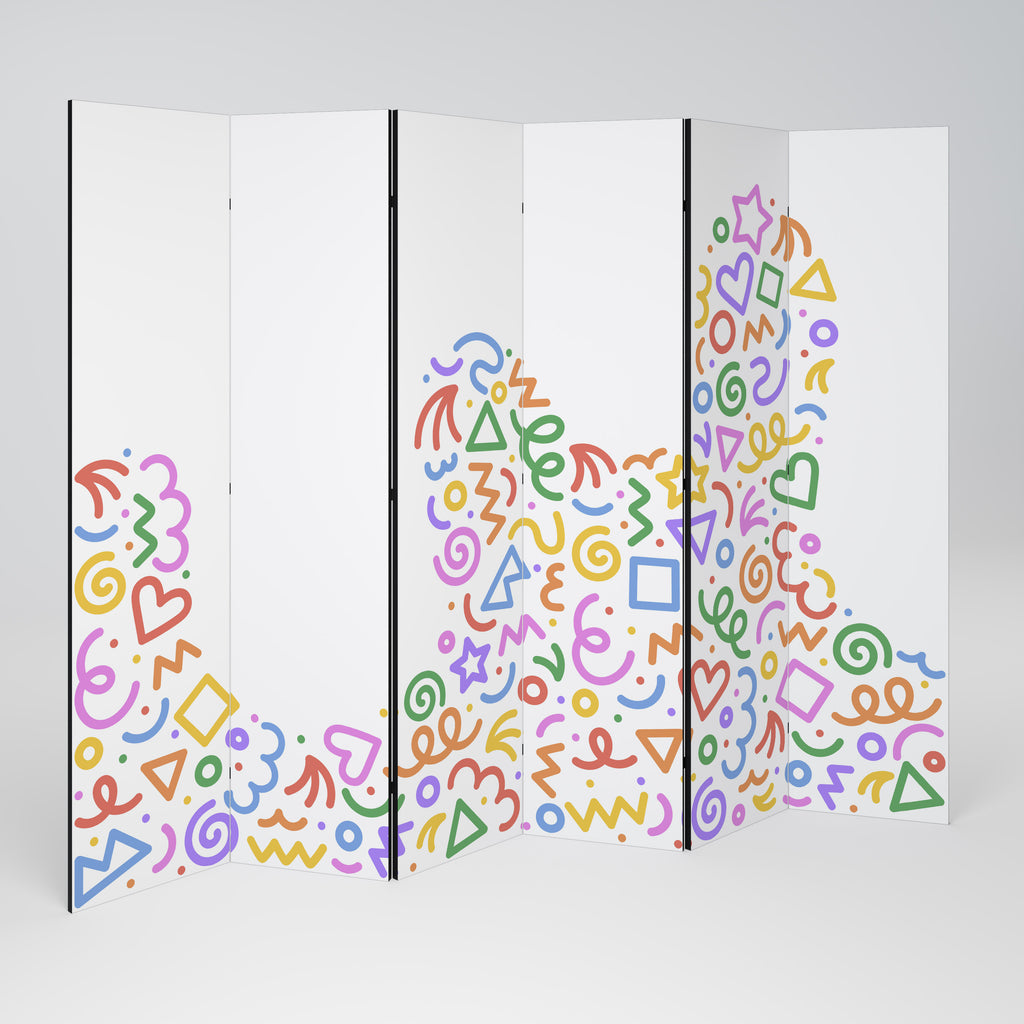 SHAPE EXCITEMENT 6-Panel Room Divider