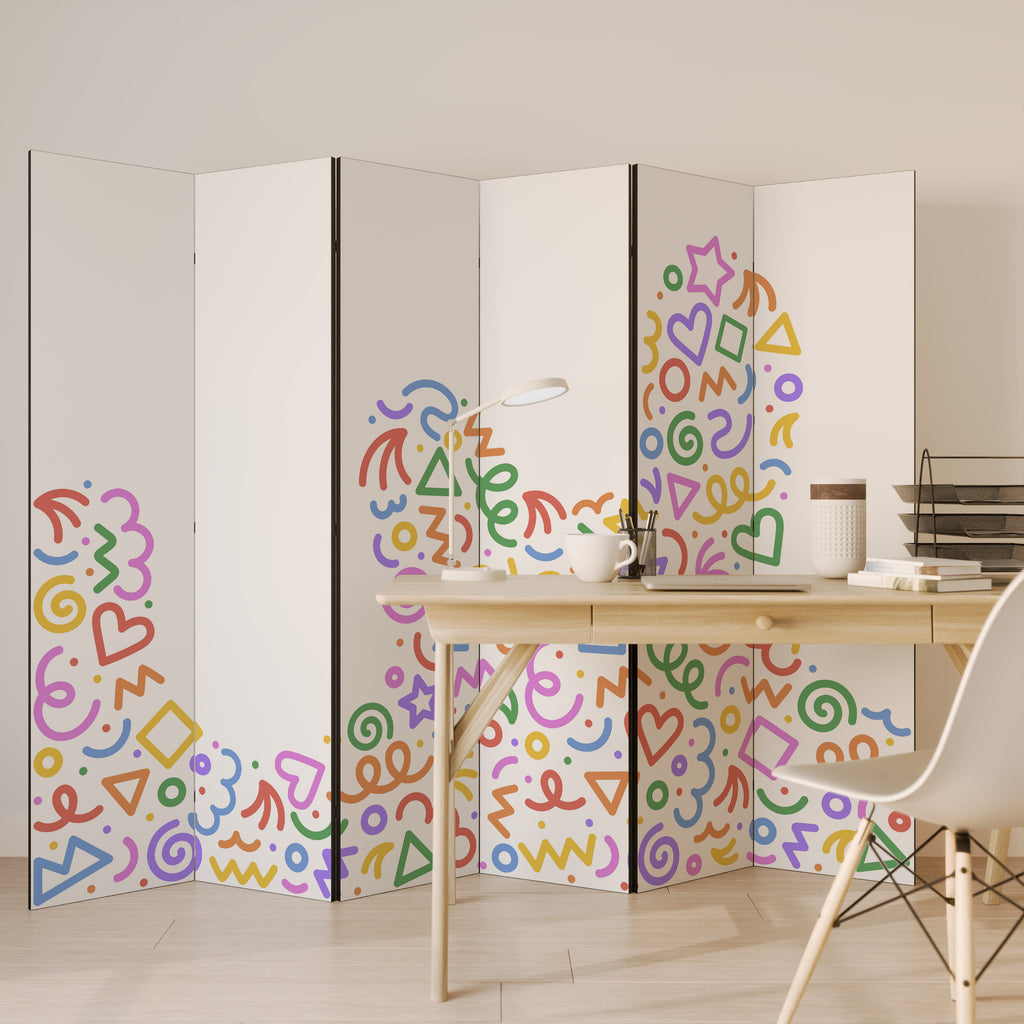 SHAPE EXCITEMENT 6-Panel Room Divider
