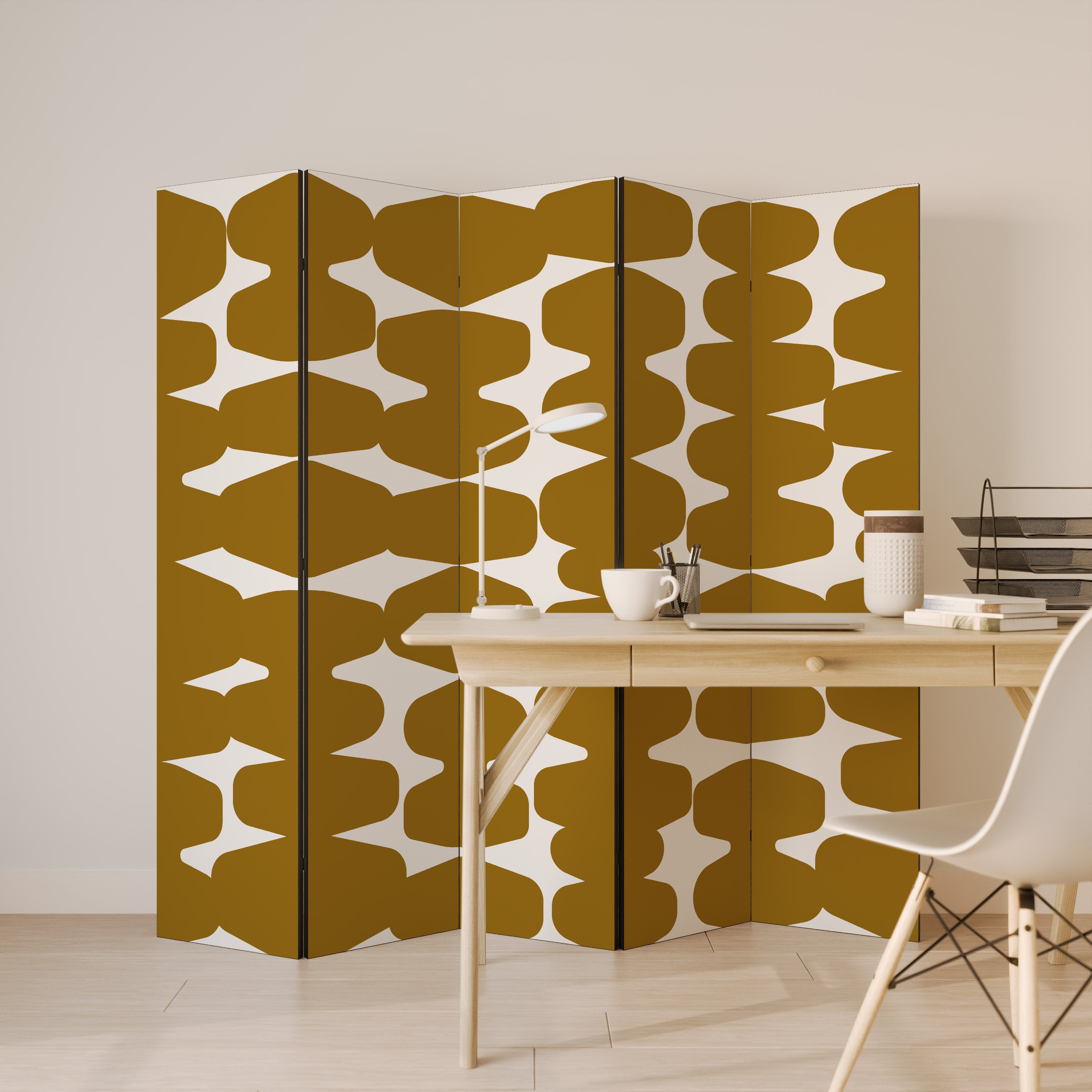 MOLTEN ECHOES 5dílný paraván