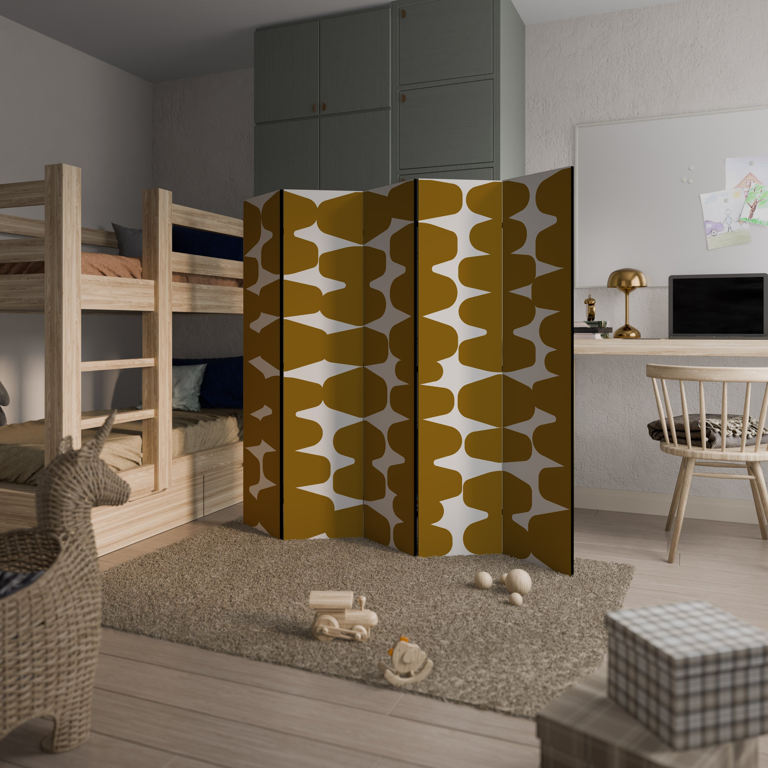 MOLTEN ECHOES 5dílný paraván