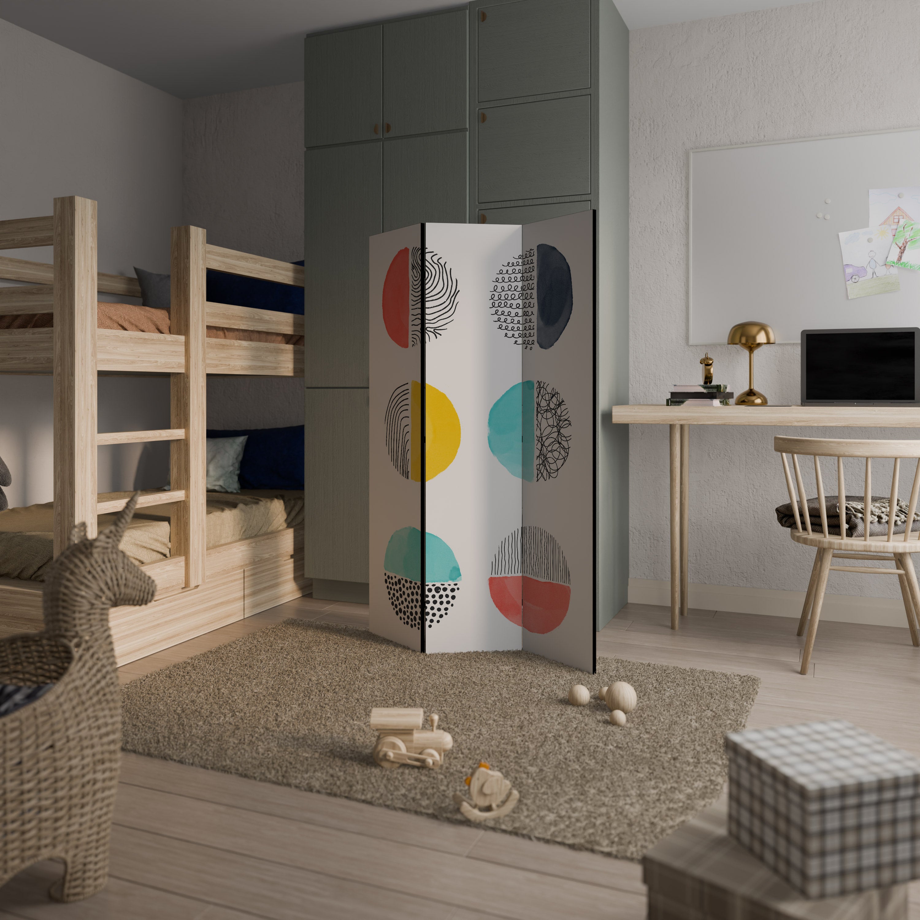 SHAPESHIFT TREASURES 3dílný paraván