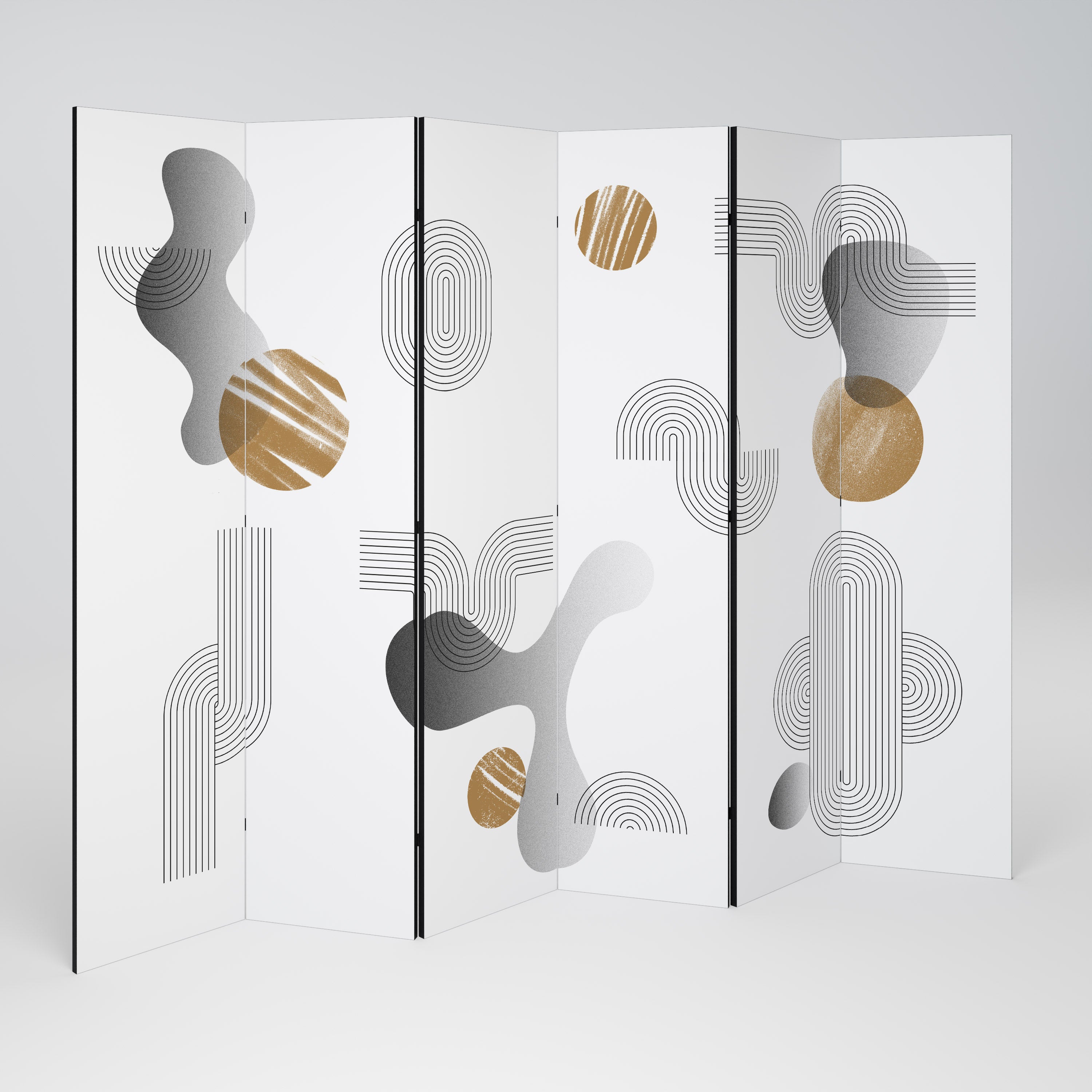CLEAR CREATIONS 6-Panel Room Divider