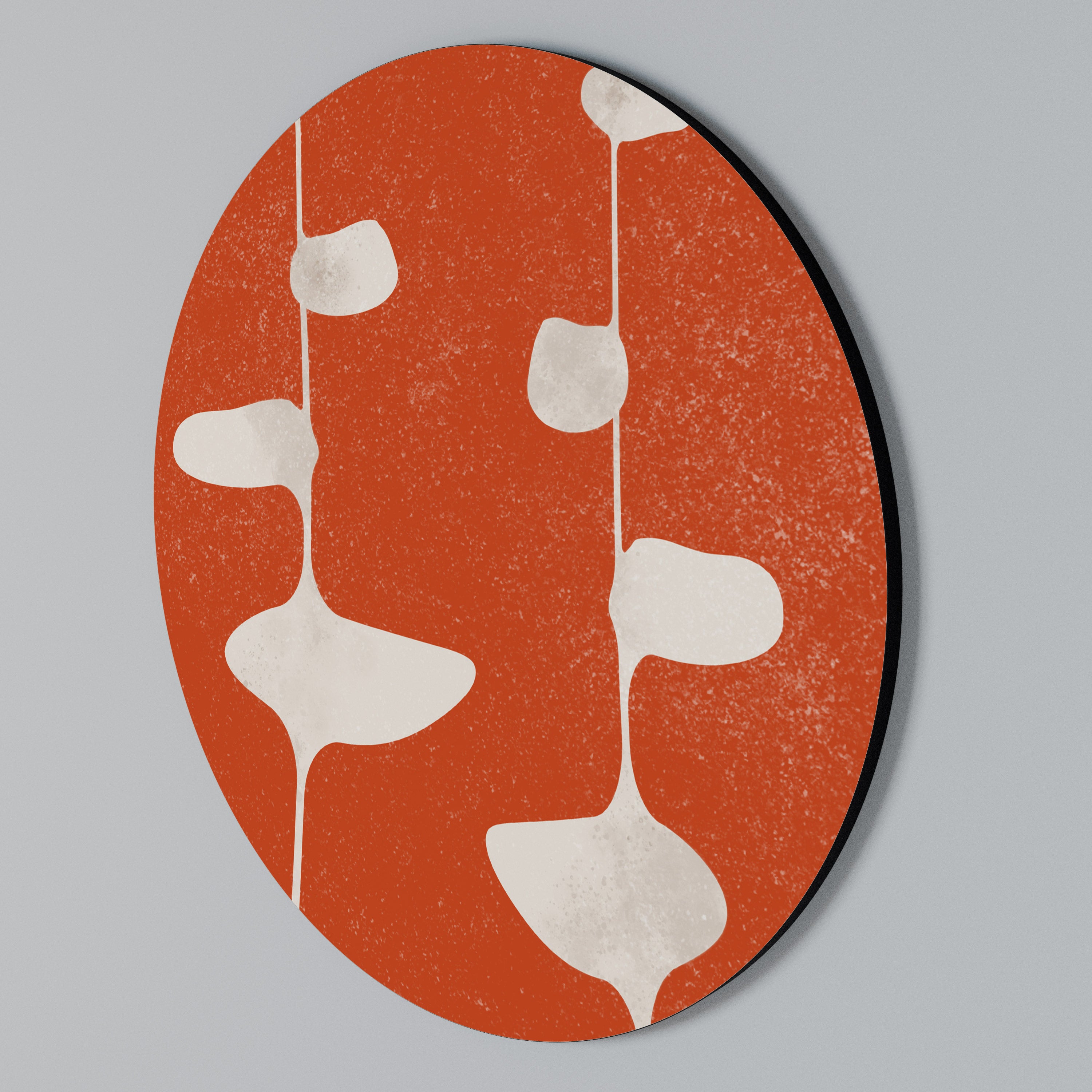 COURAGE MOLD Round Wall Art