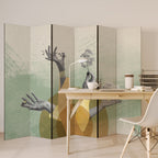 EARTH ELEMENTS 6-Panel Room Divider
