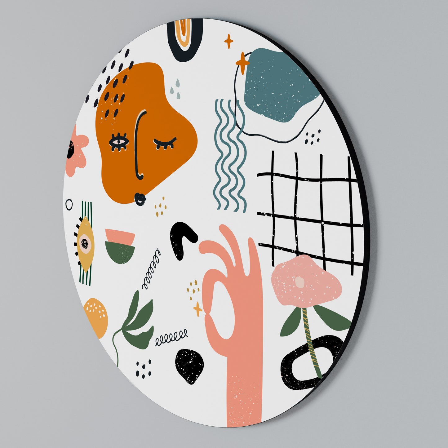 MATISSE WHIMSY Kulatá nástěnná dekorace
