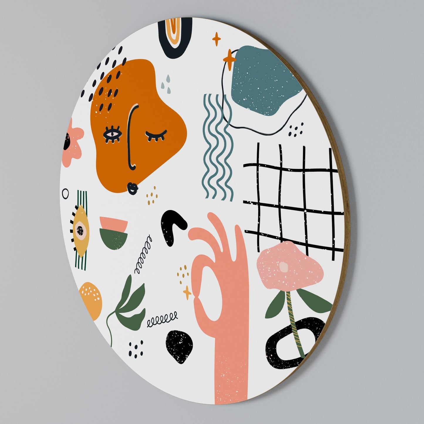 MATISSE WHIMSY Kulatá nástěnná dekorace