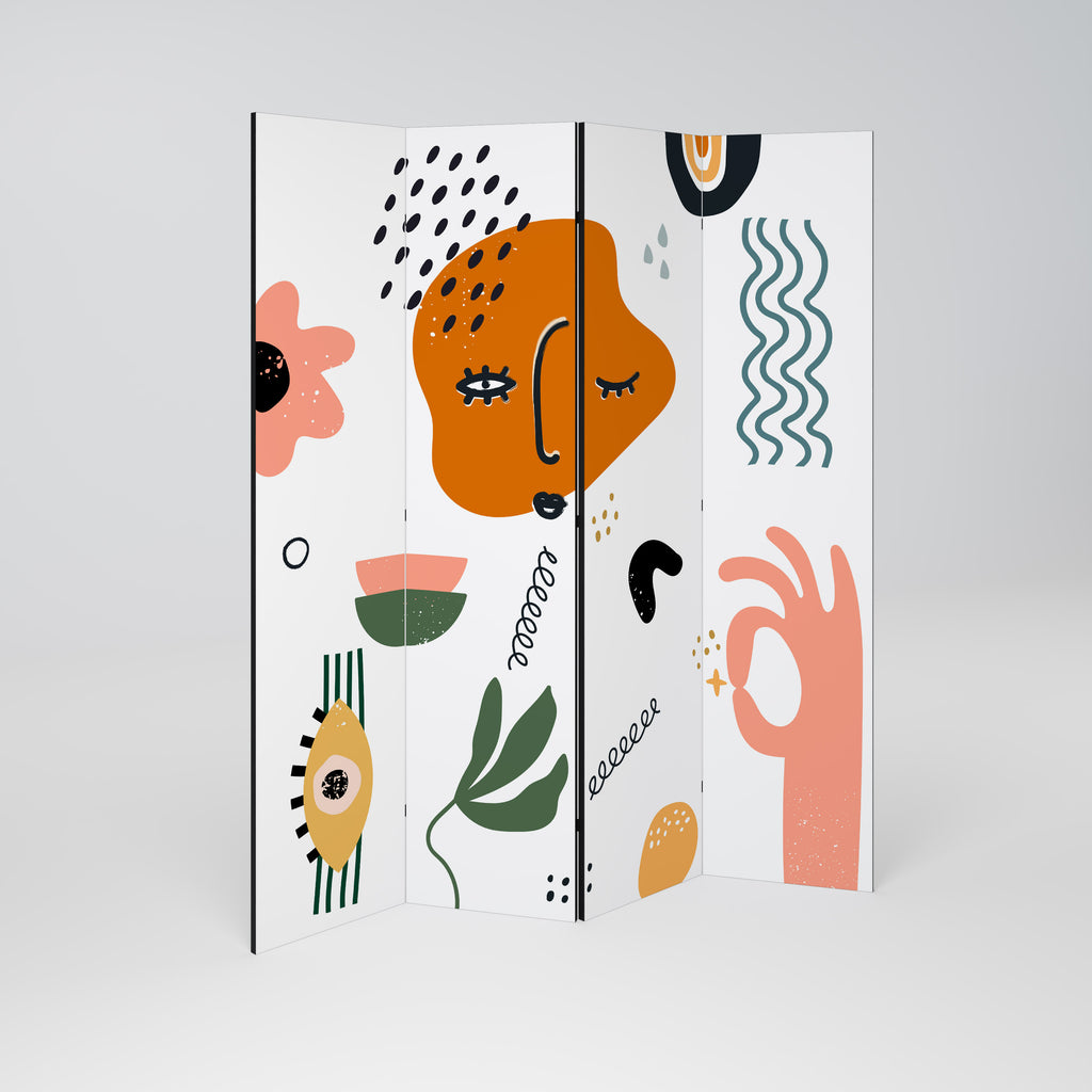 MATISSE WHIMSY 4-Panel Room Divider