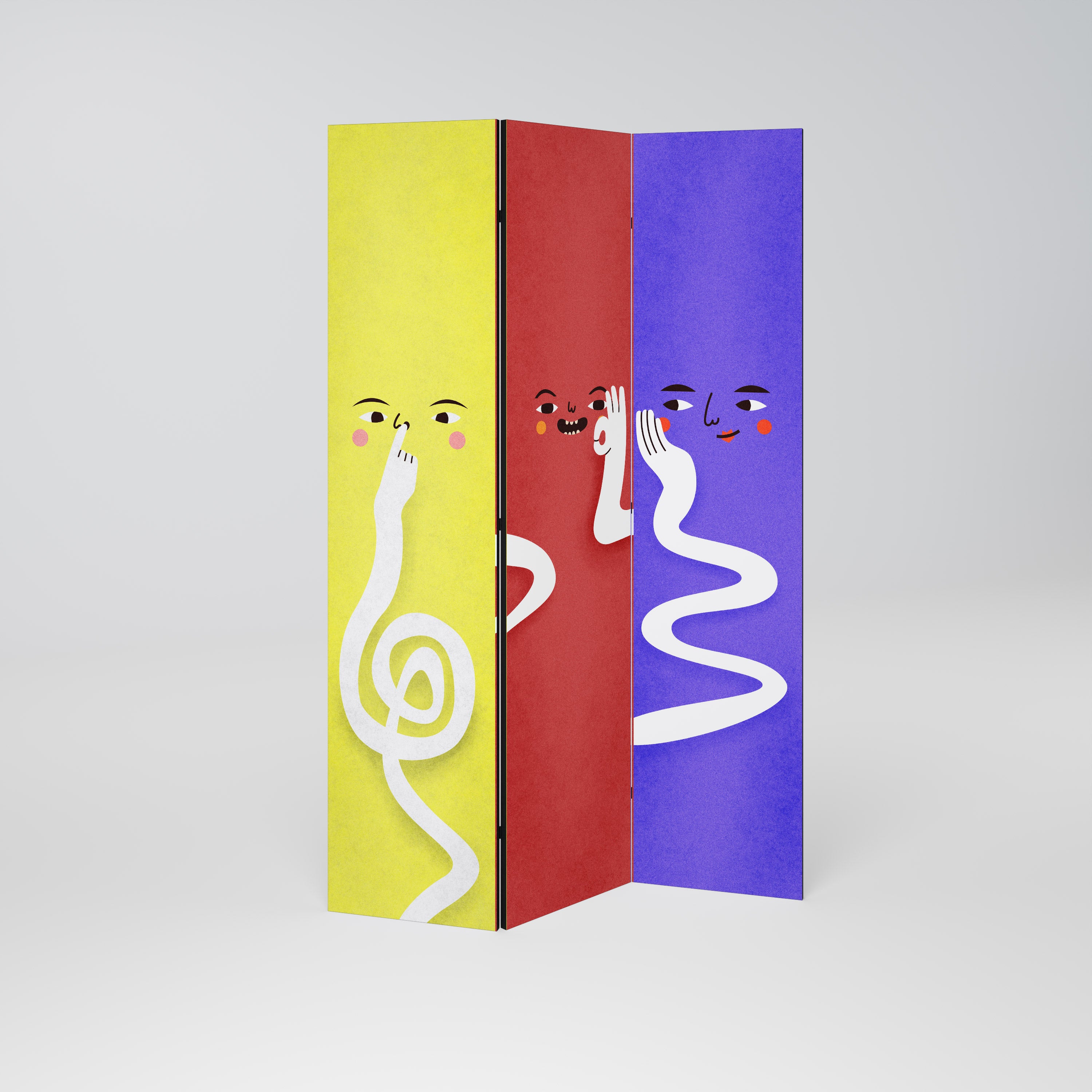 LIVELY FEATURES 3dílný paraván