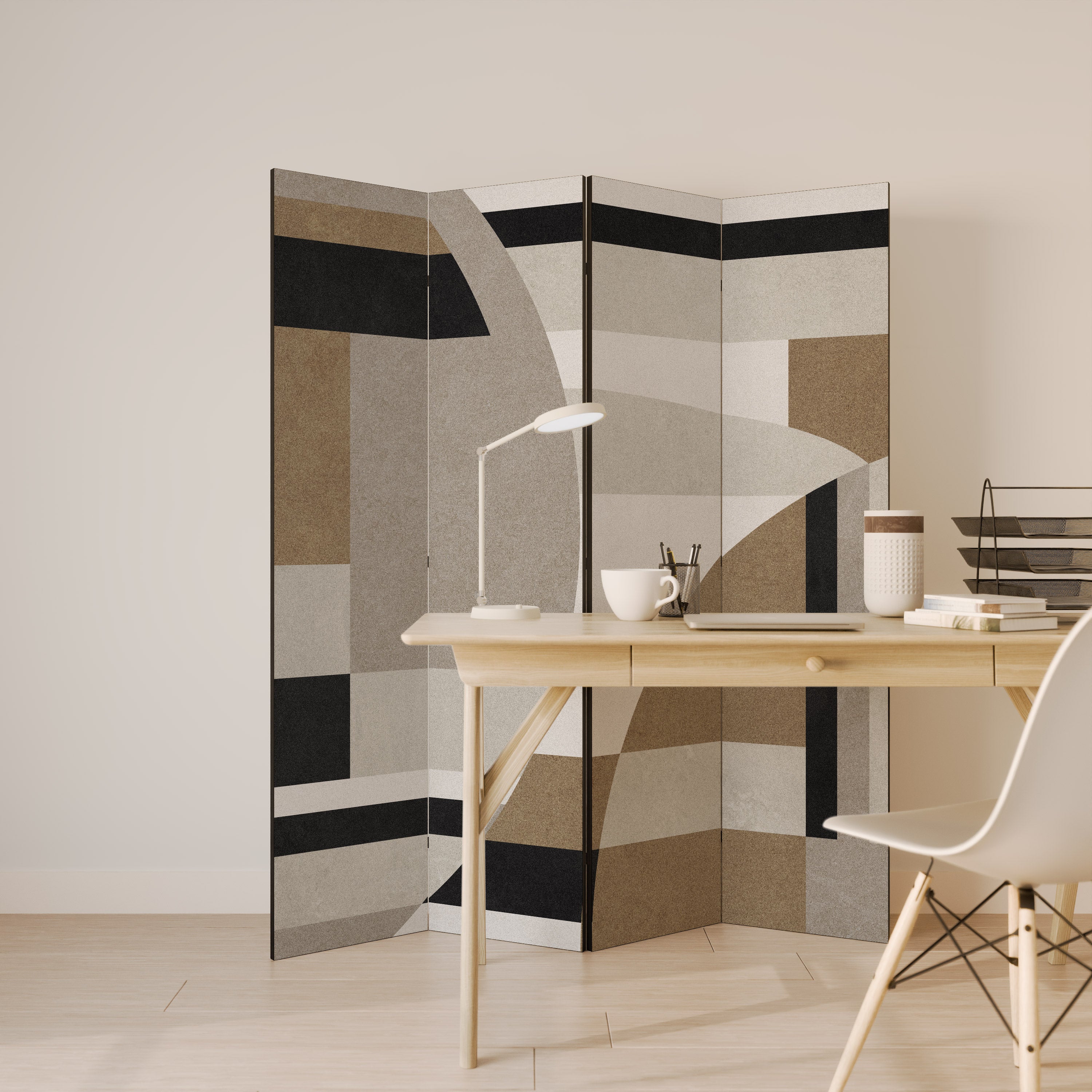 DELICATE MEMENTO 4-Panel Room Divider