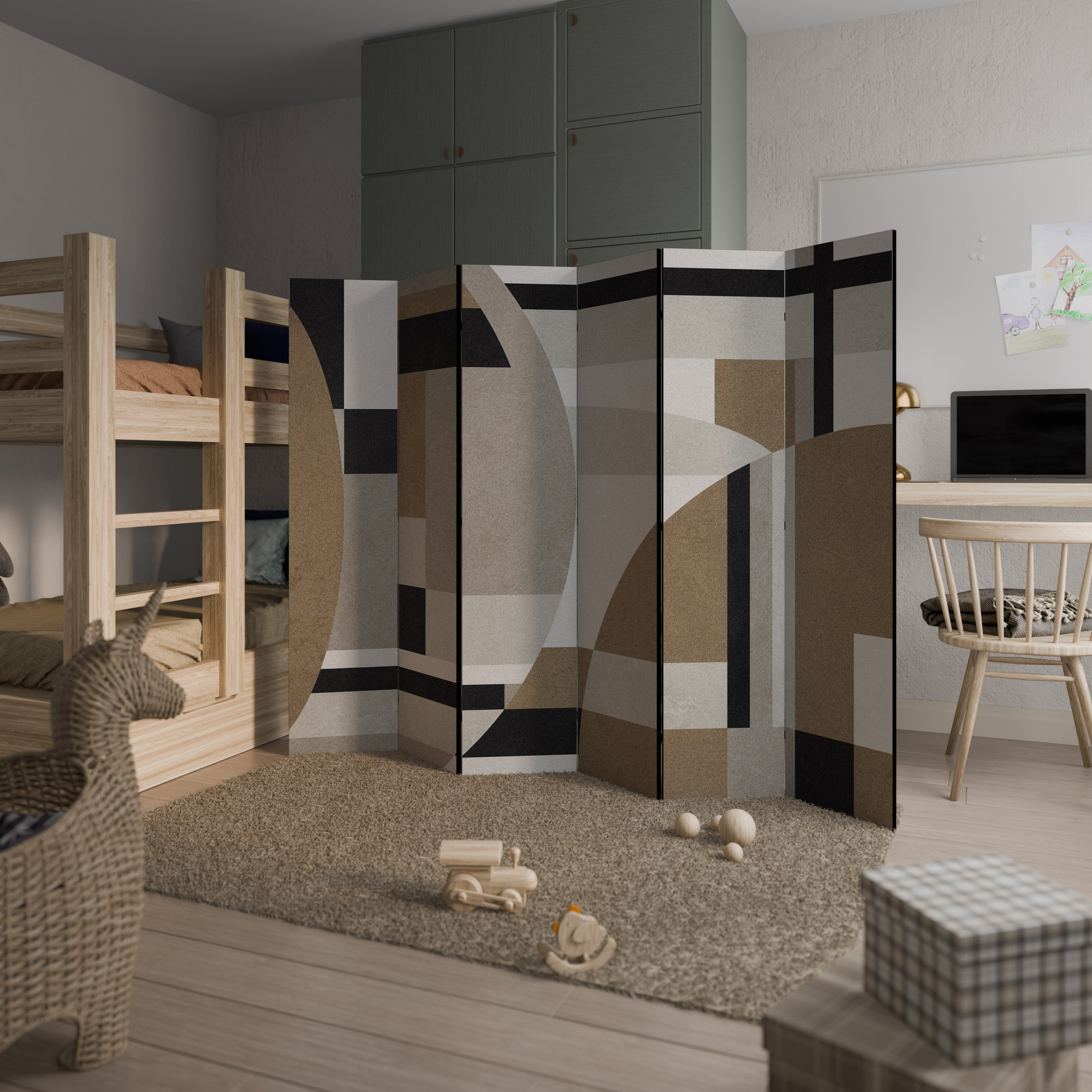 DELICATE MEMENTO 6-Panel Room Divider