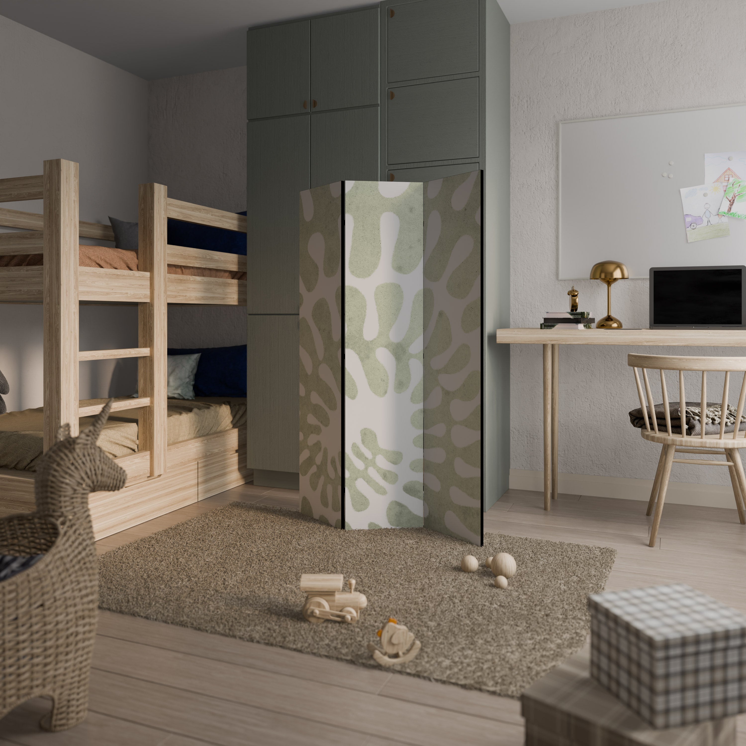 HELIX DANCE 3-Panel Room Divider