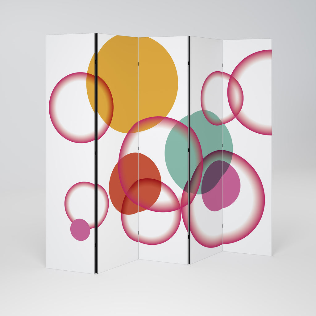 BUBBLE WISH 5dílný paraván