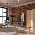 DEER OF COLOR Dekorativní panel ve tvaru surfu
