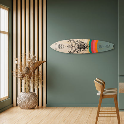 DEER OF COLOR Dekorativní panel ve tvaru surfu