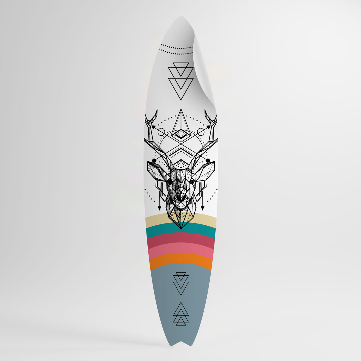 DEER OF COLOR Samolepka ve tvaru surfu