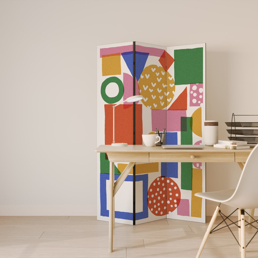 GEOMETRIC GLIMMER 3dílný paraván