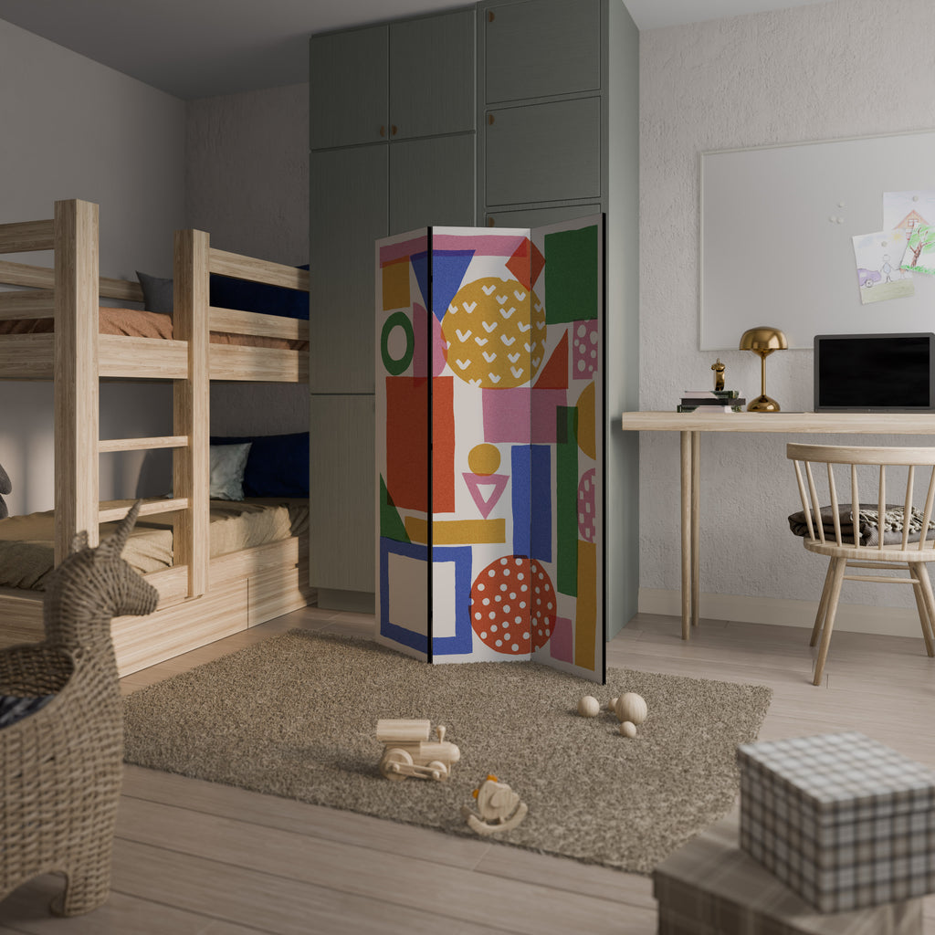 GEOMETRIC GLIMMER 3dílný paraván