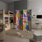 GEOMETRIC GLIMMER 5dílný paraván