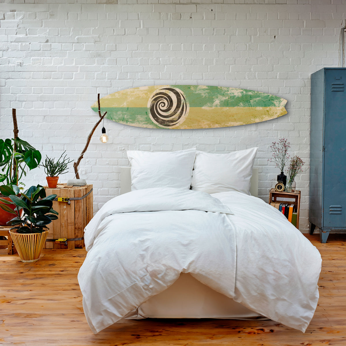 CURLY MODE Dekorativní panel ve tvaru surfu