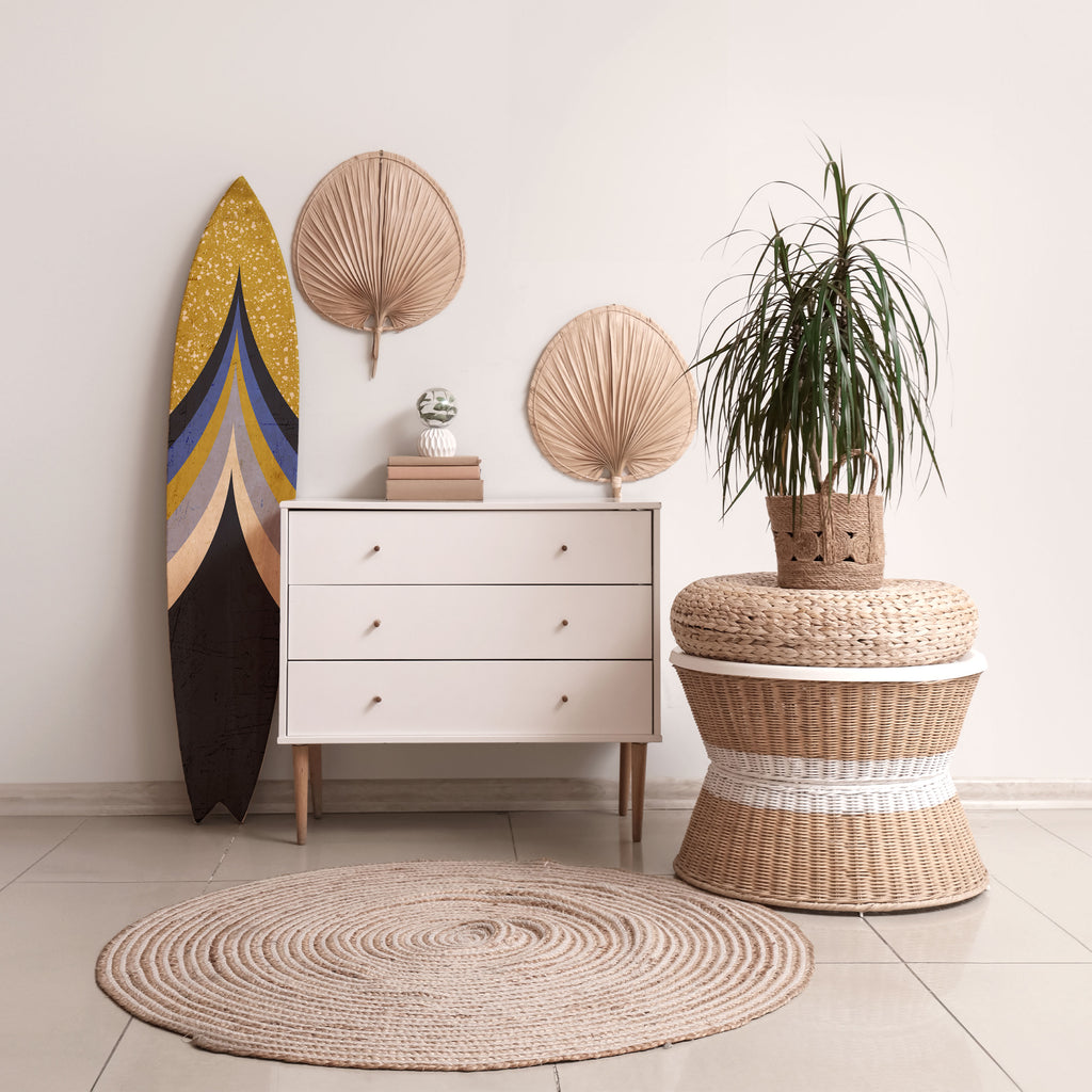 SOURING GLARE Dekorativní panel ve tvaru surfu