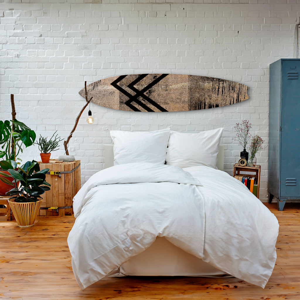 SUMMIT STRIPES Dekorativní panel ve tvaru surfu