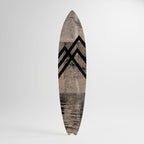 SUMMIT STRIPES Dekorativní panel ve tvaru surfu