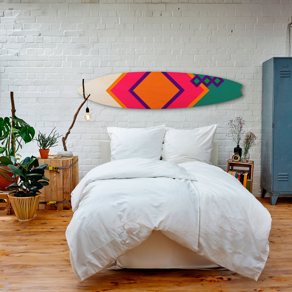 LUMINOUS BRILLIANCE Dekorativní panel ve tvaru surfu