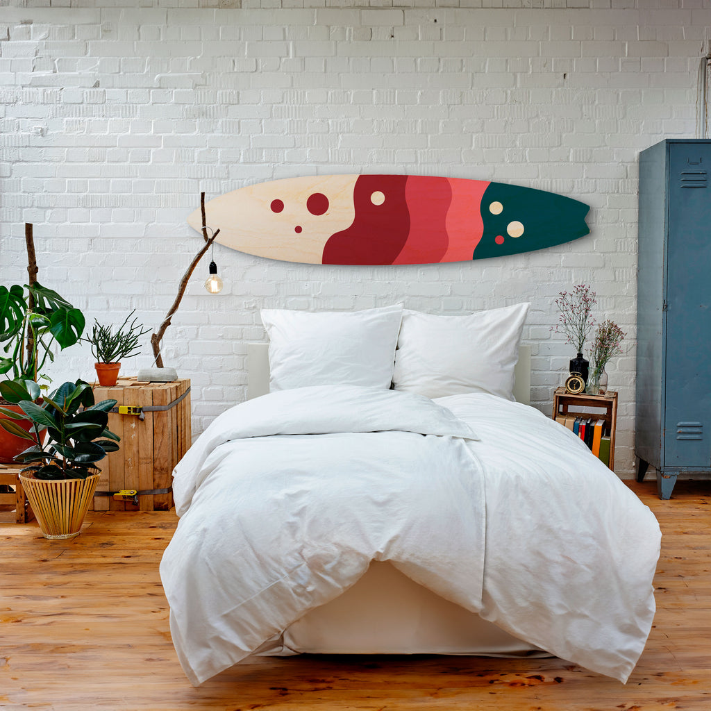 DAYLIGHT EUPHORIA Dekorativní panel ve tvaru surfu