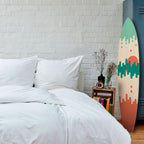 MORNING BREAK Dekorativní panel ve tvaru surfu