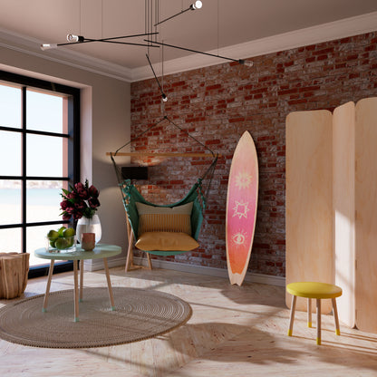 DAZZLING DESIGN Dekorativní panel ve tvaru surfu