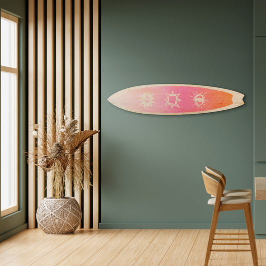 DAZZLING DESIGN Dekorativní panel ve tvaru surfu