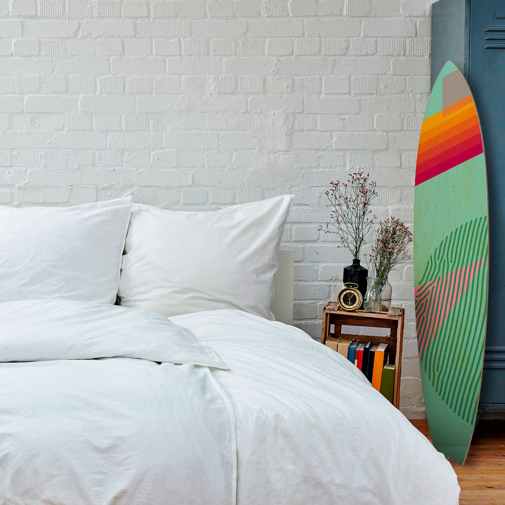 DAILY RADIANCE Dekorativní panel ve tvaru surfu