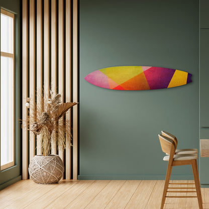 VIVID GEOMETRY Dekorativní panel ve tvaru surfu