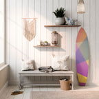 BRIGHT GEOMETRY Dekorativní panel ve tvaru surfu