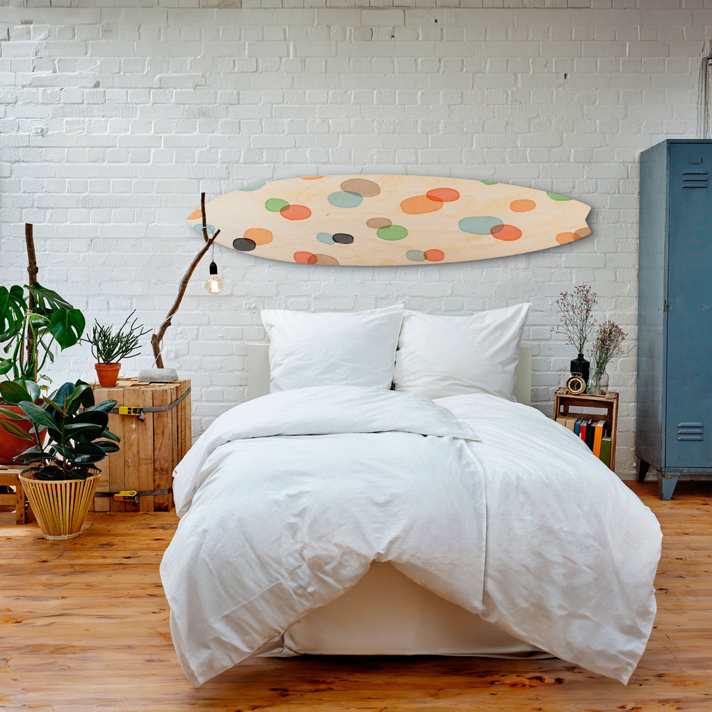 ENERGETIC SPOTS Dekorativní panel ve tvaru surfu