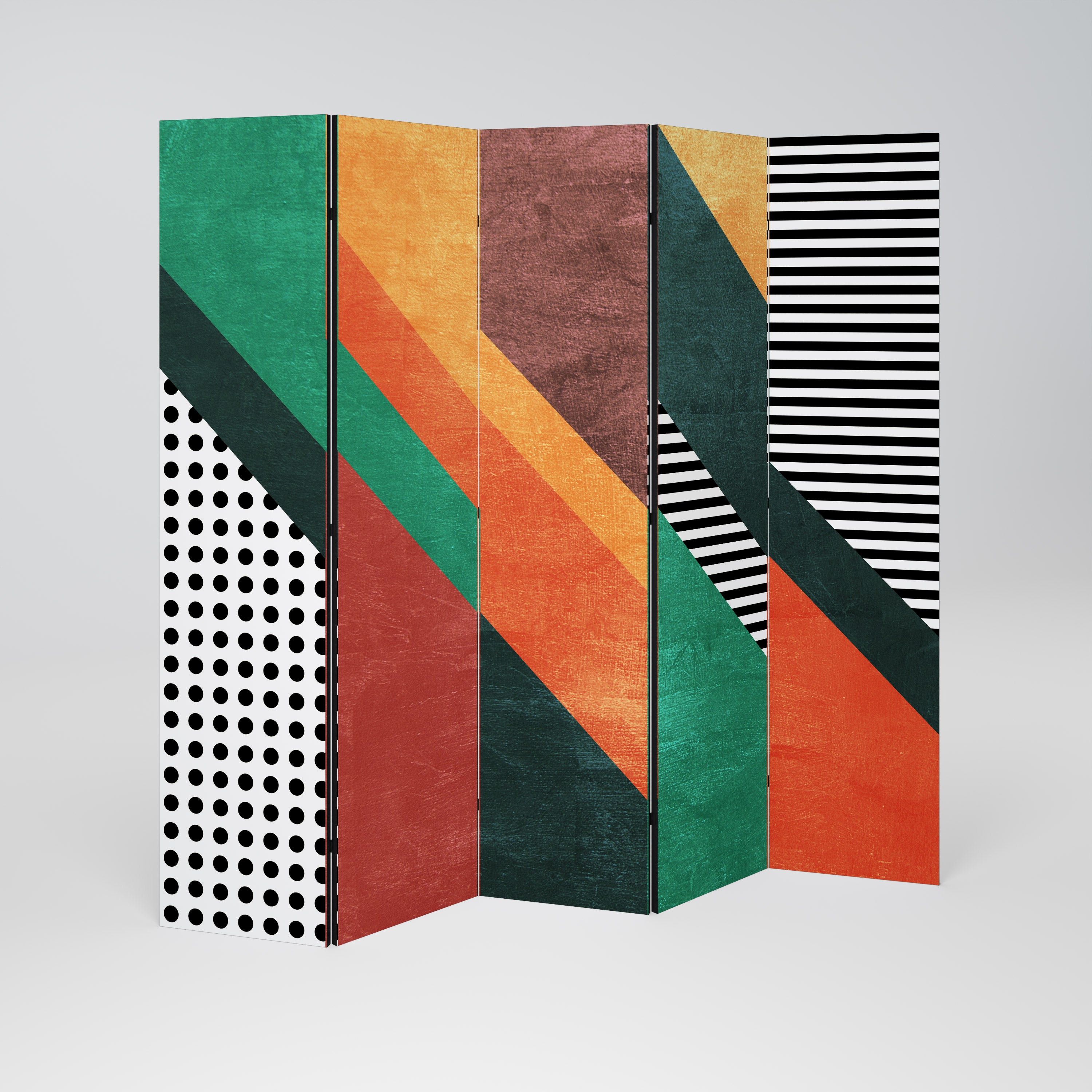 MAKESHIFT ARTISTRY 5dílný paraván