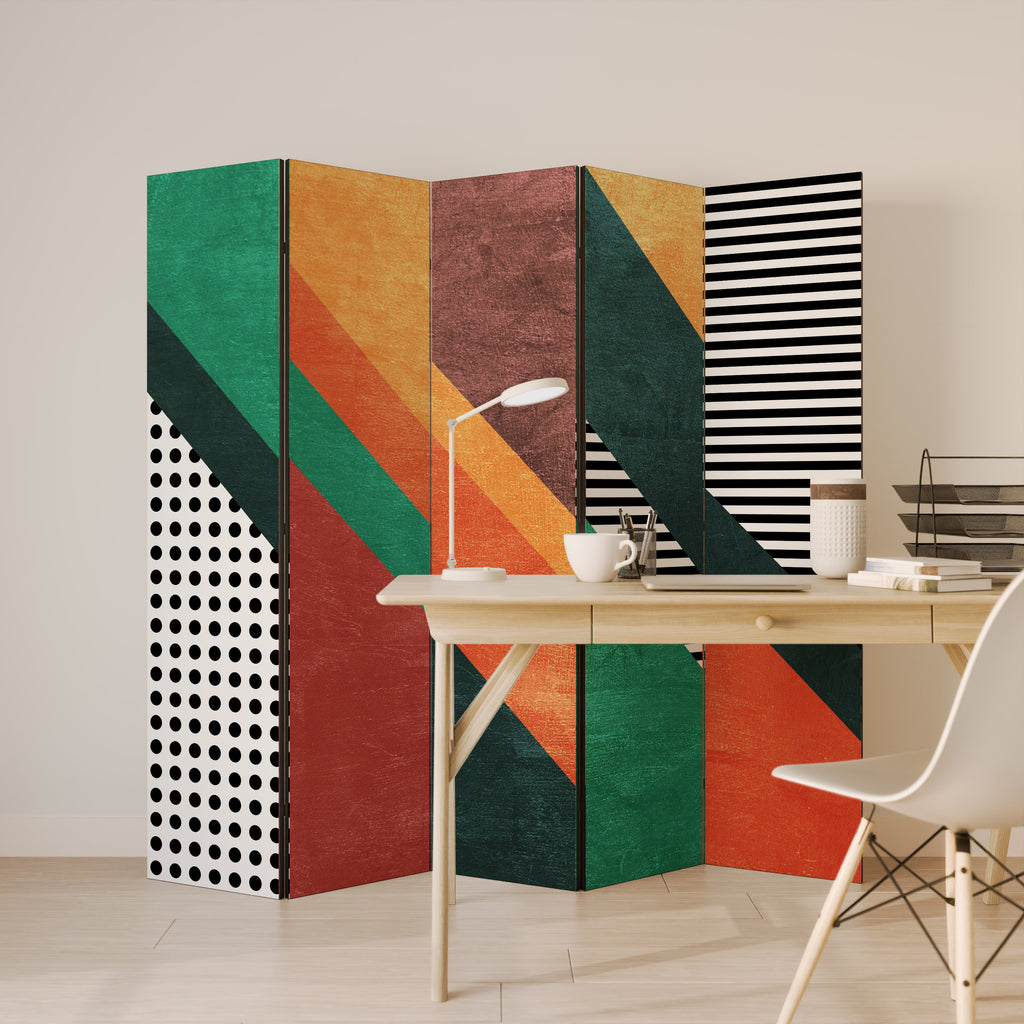 MAKESHIFT ARTISTRY 5dílný paraván