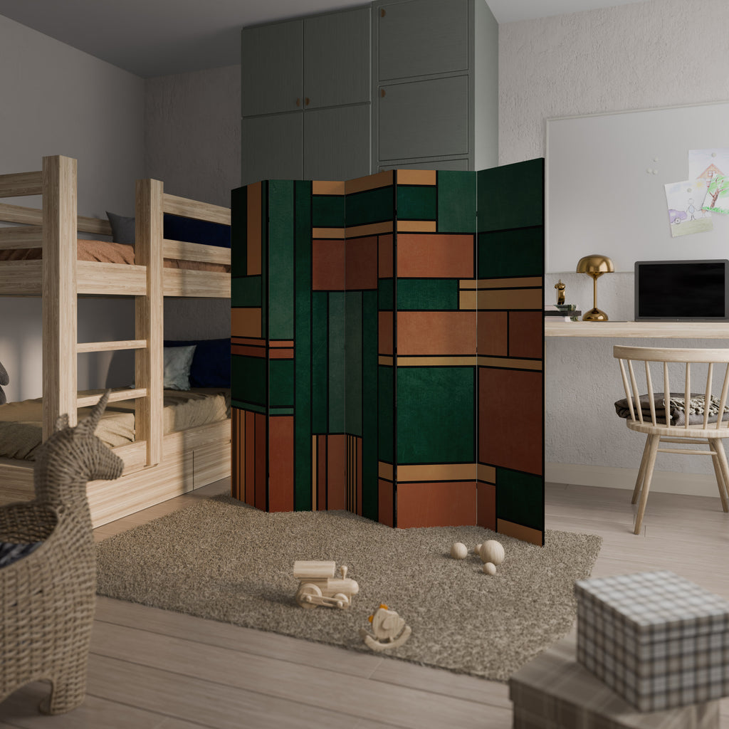 EARTHY FIGURES 5dílný paraván