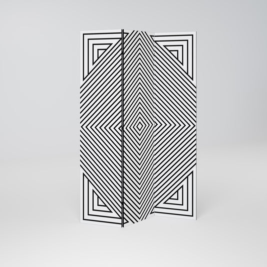 POLYGON ILLUSION 3dílný paraván