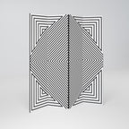 POLYGON ILLUSION 4dílný paraván