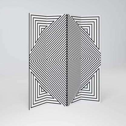 POLYGON ILLUSION 4dílný paraván
