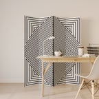 POLYGON ILLUSION 4dílný paraván