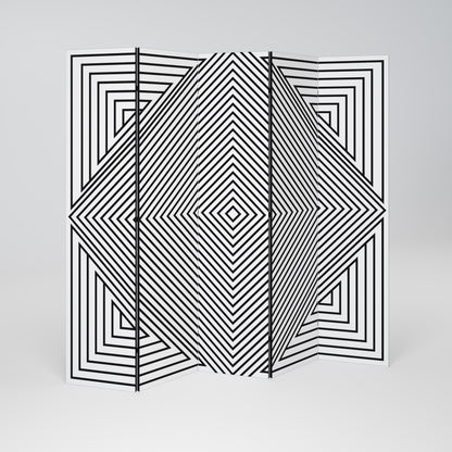 POLYGON ILLUSION 5dílný paraván