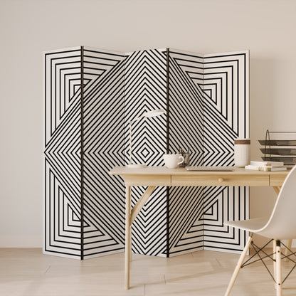 POLYGON ILLUSION 5dílný paraván