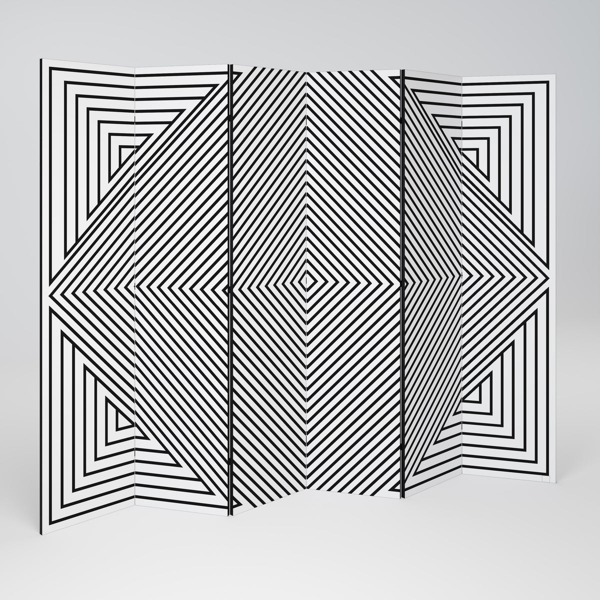 POLYGON ILLUSION 6dílný paraván