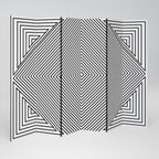 POLYGON ILLUSION 6-Panel Room Divider