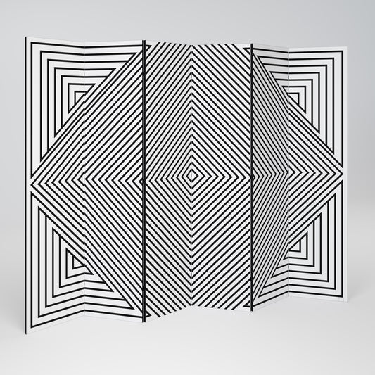 POLYGON ILLUSION 6dílný paraván