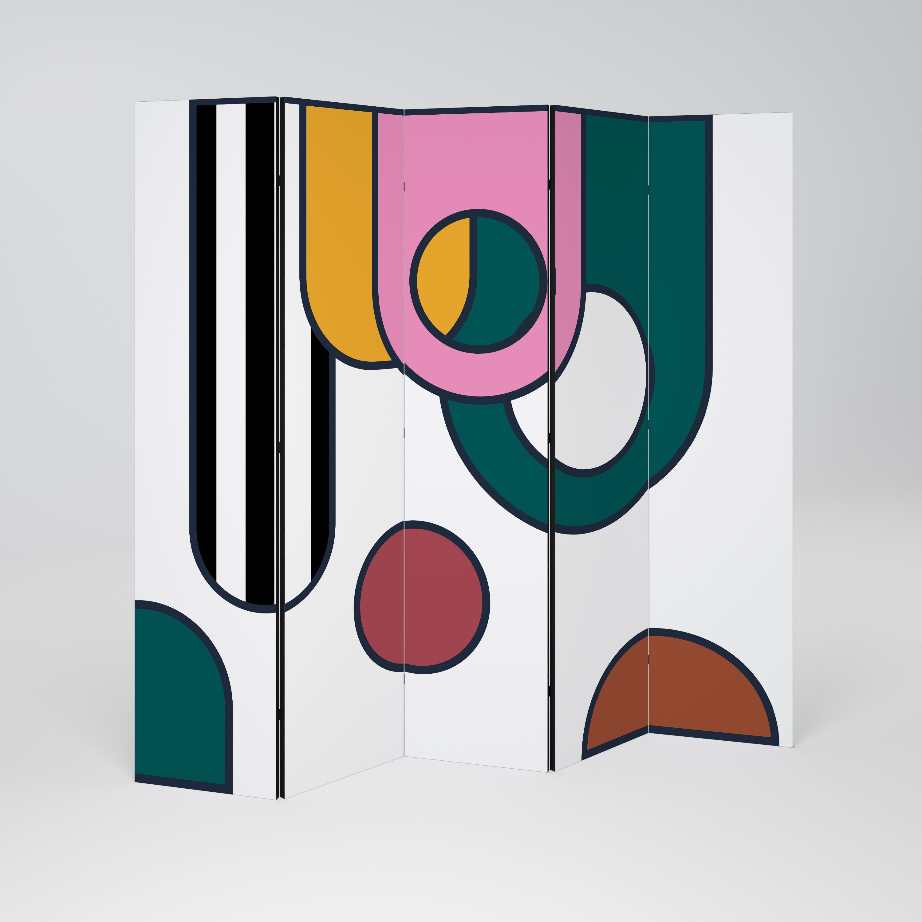 COOL STORY 5dílný paraván